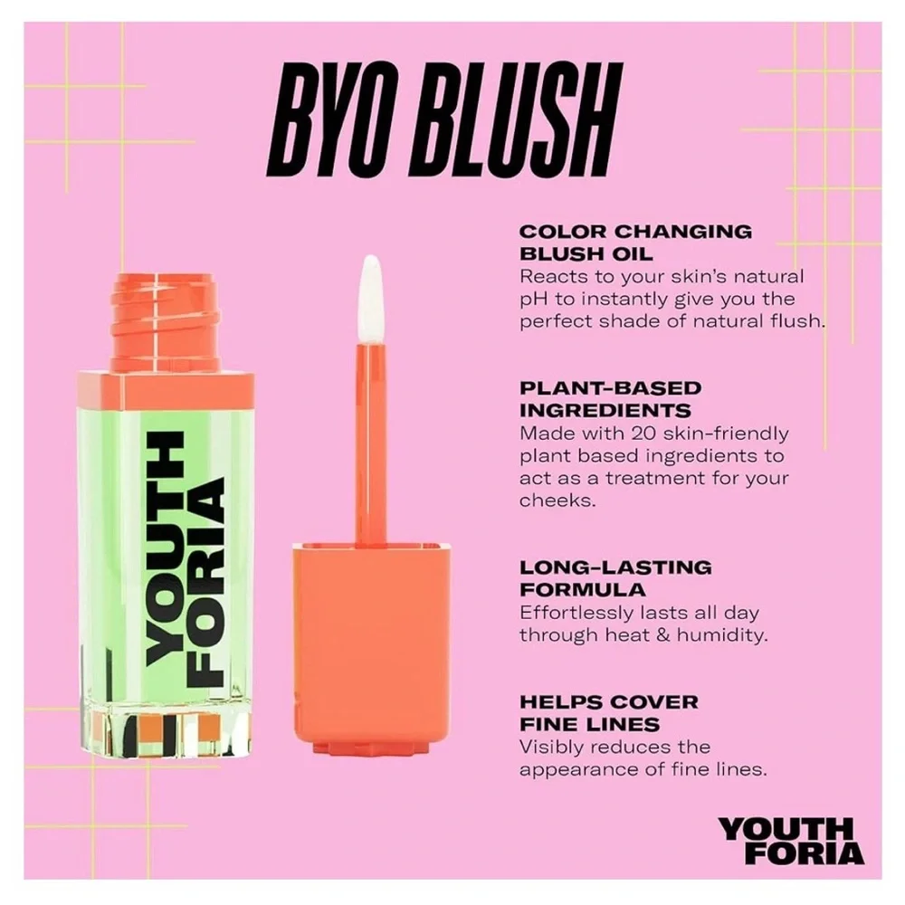 Youth Foria BYO Blush Color Changing Blush Oil